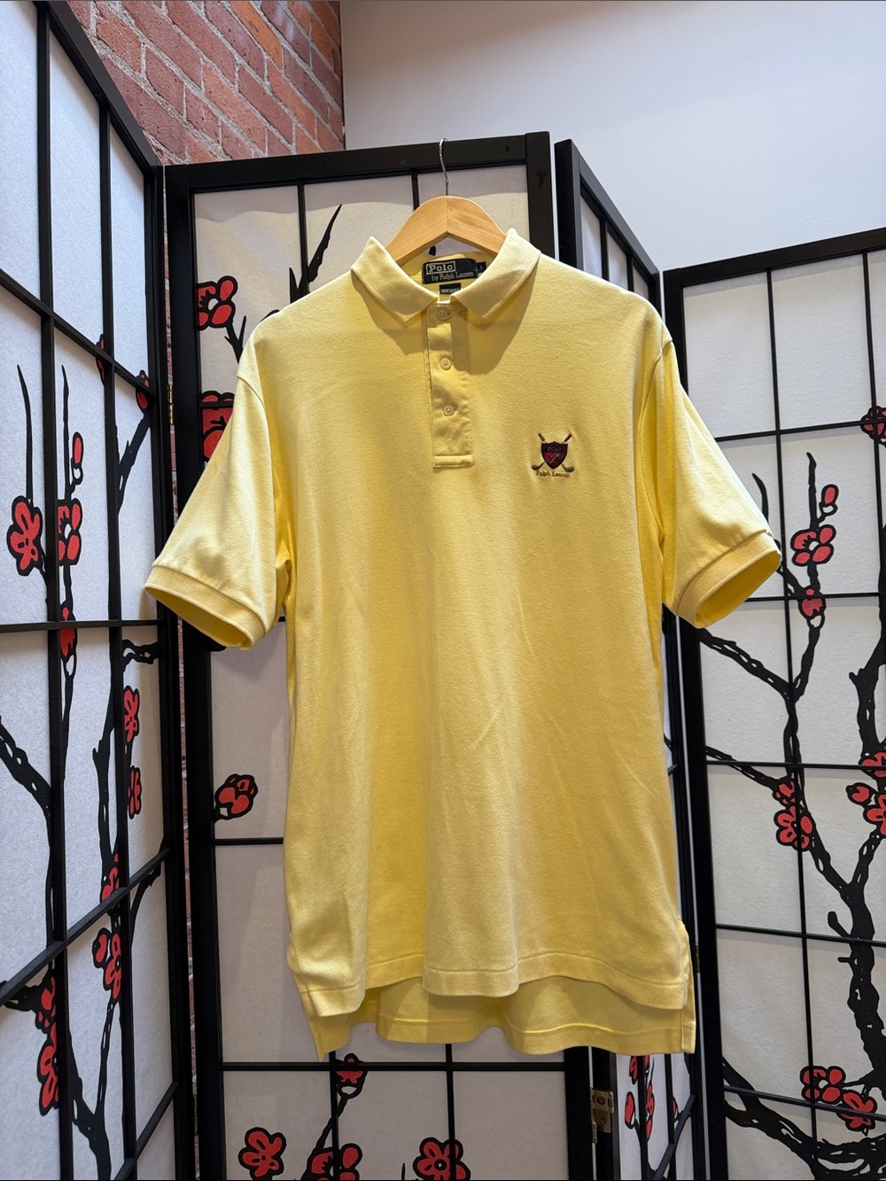 Polo by Ralph Lauren Yellow Short-Sleeve Polo with Crest